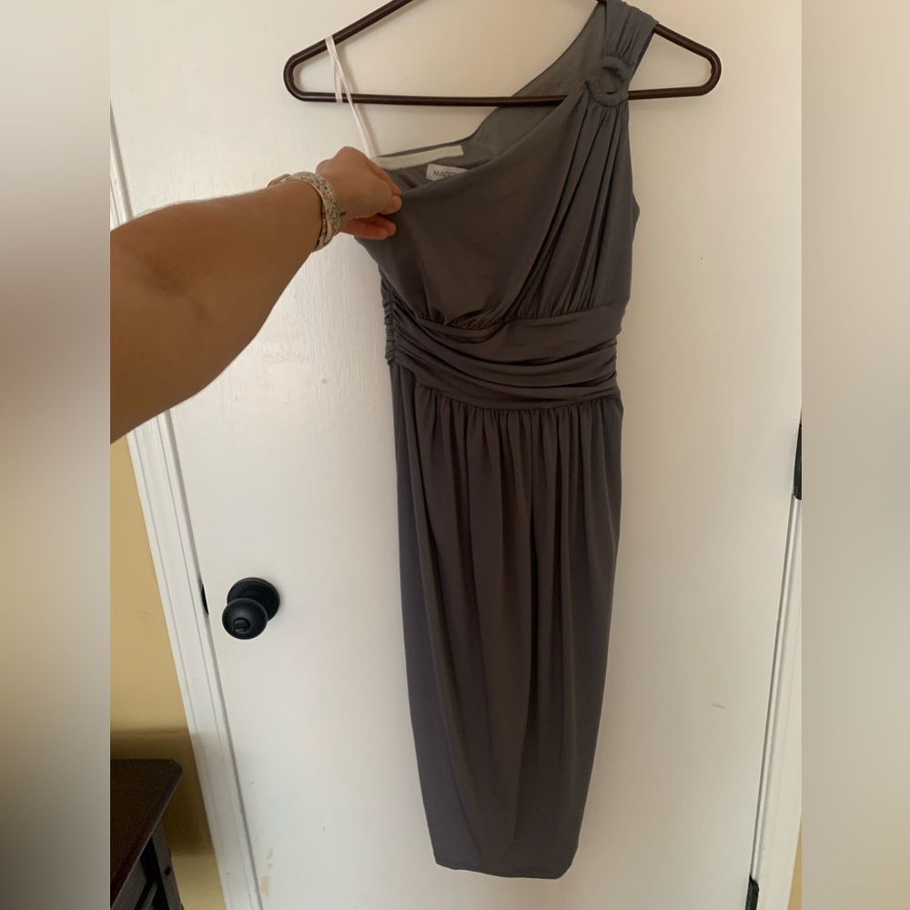 Gray cocktail dress